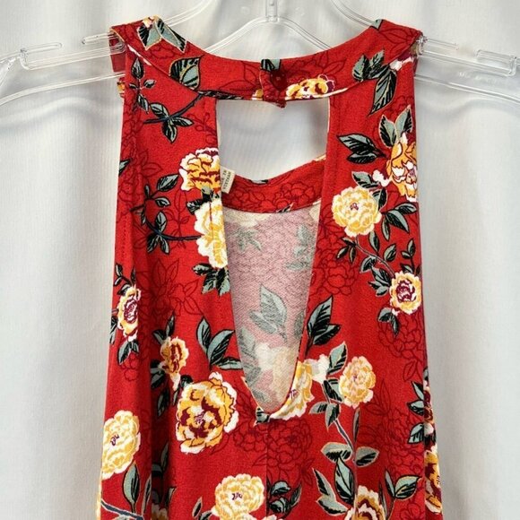 Hippie Rose Womens A Line Dress Multicolor Floral Stretch Sleeveless XS - Picture 5 of 11